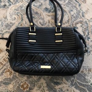 Soft black leather purse